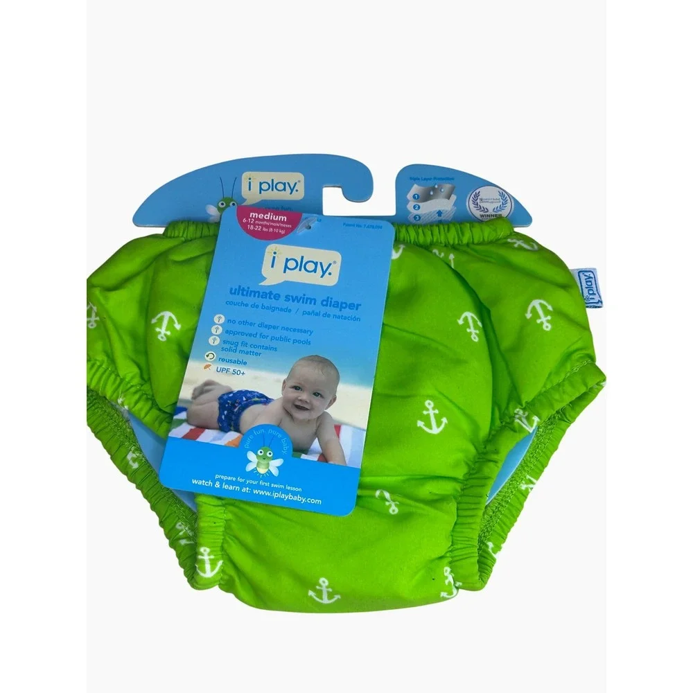 i play. Ultimate Swim Diaper Reusable Snug Fit Contains Solid Matter Medium‎